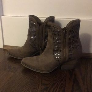 Mia rhinestone ankle boots